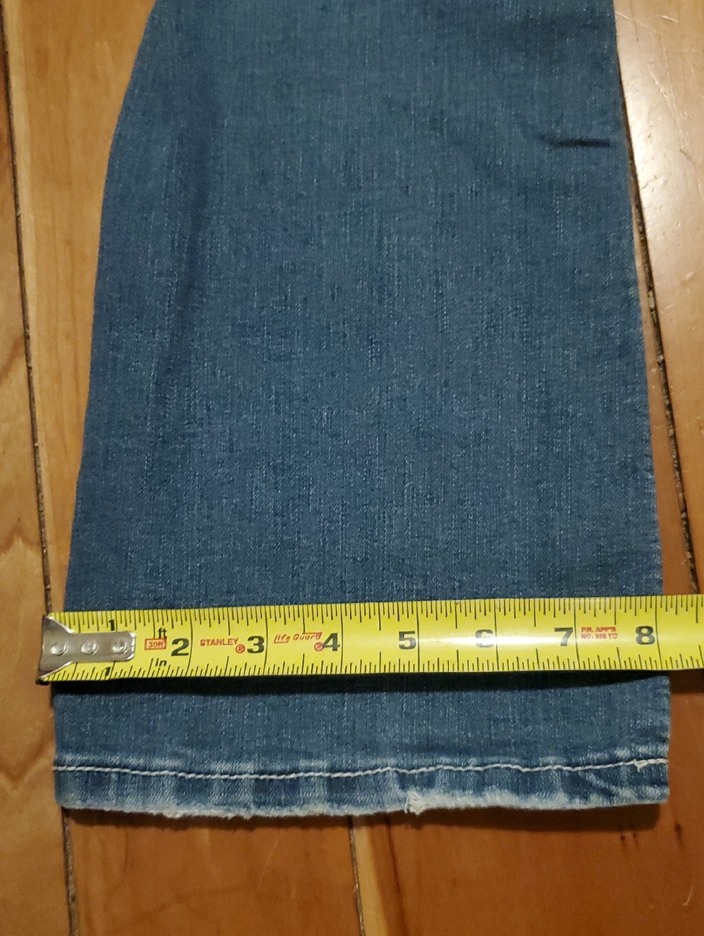 Apt. 9  Beautifully Embelished Women's Light Blue Flare Jeans - Picture 12 of 15